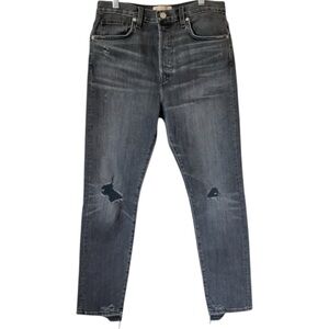 CQY Anthropologie Icon Vintage Slim Jeans in Oblivion Wash Size 25 NWT